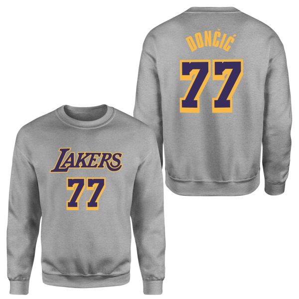 Luka Doncic 77 Lakers Sweatshirt L - Gri