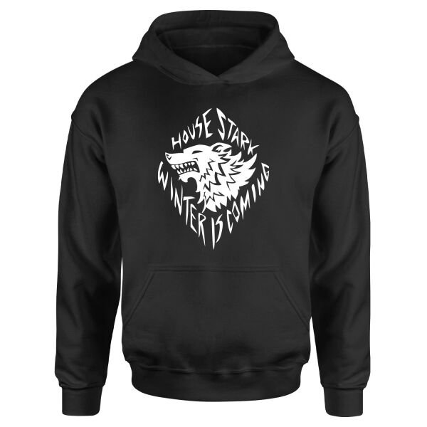 Winter is Coming Hoodie S - Siyah