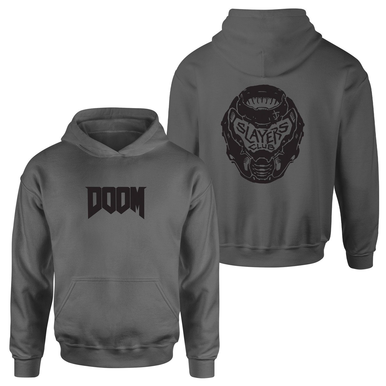 DOOM SLAYER Hoodie M - Füme