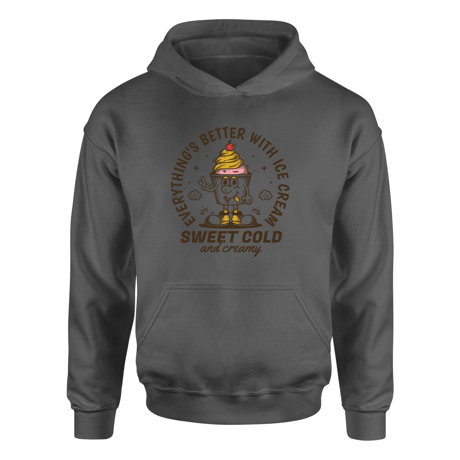 Everything’s Better With Ice Cream Hoodie M - Füme