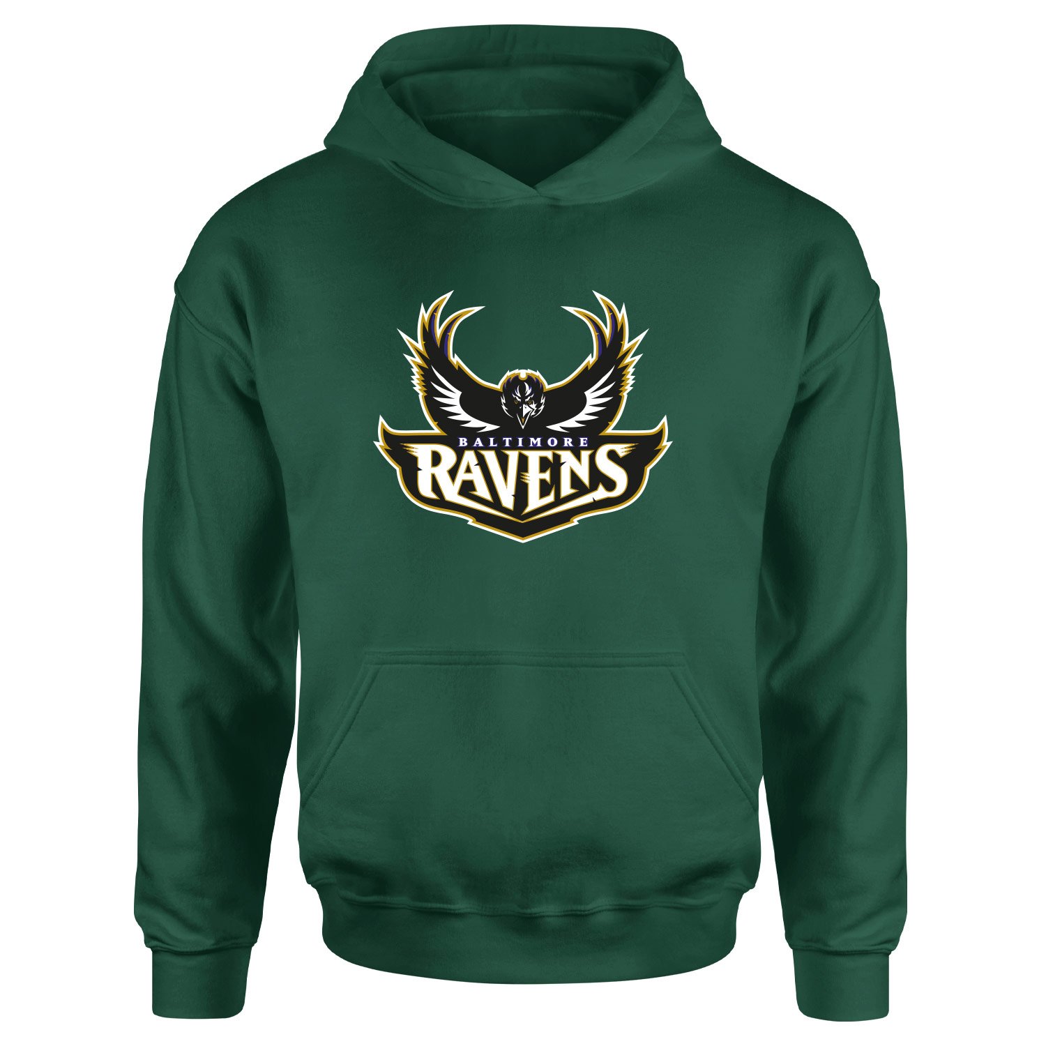 The Ravens Hoodie S - Nefti Yeşili