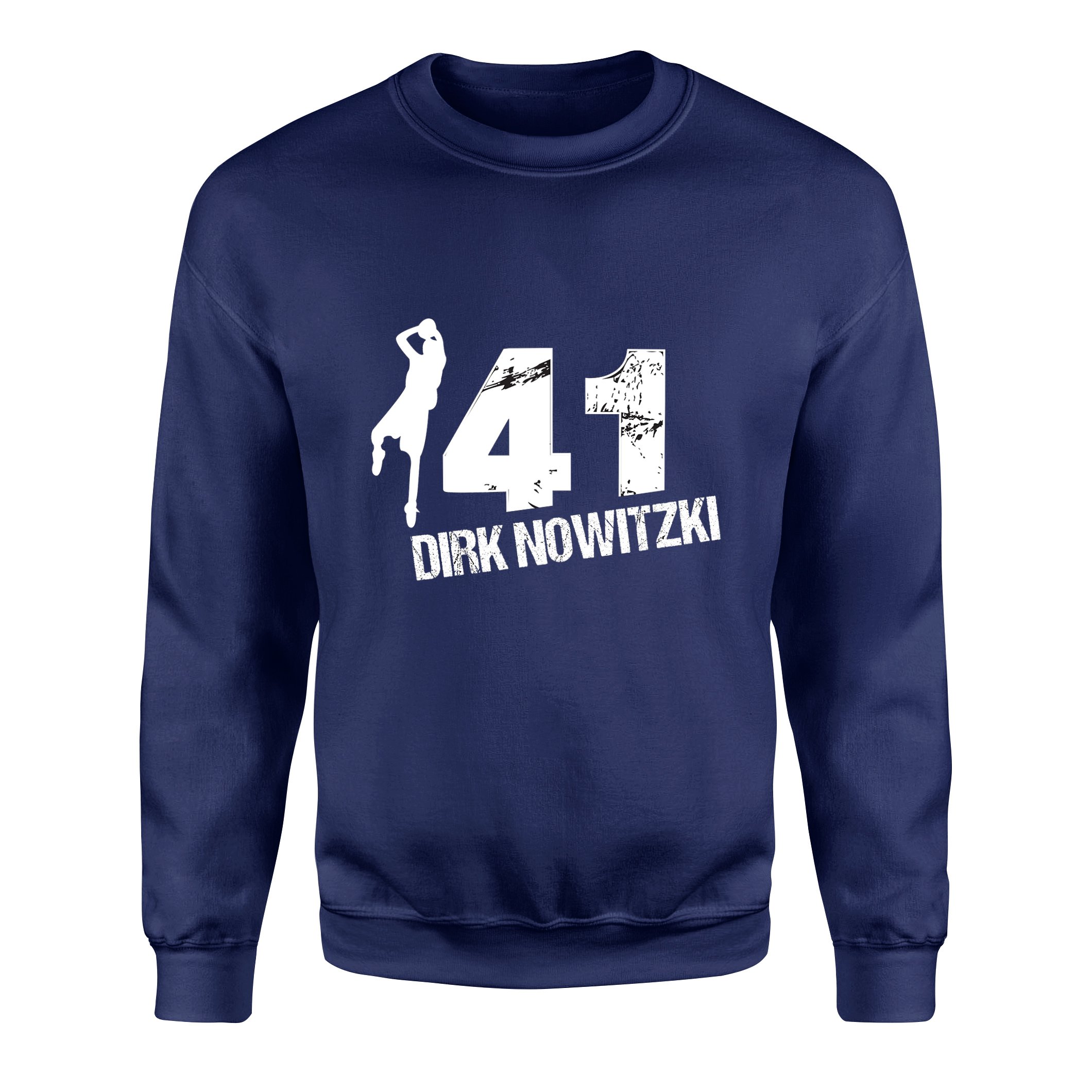 Dirk Nowitzki 41 Sweatshirt XL - İndigo Mavisi