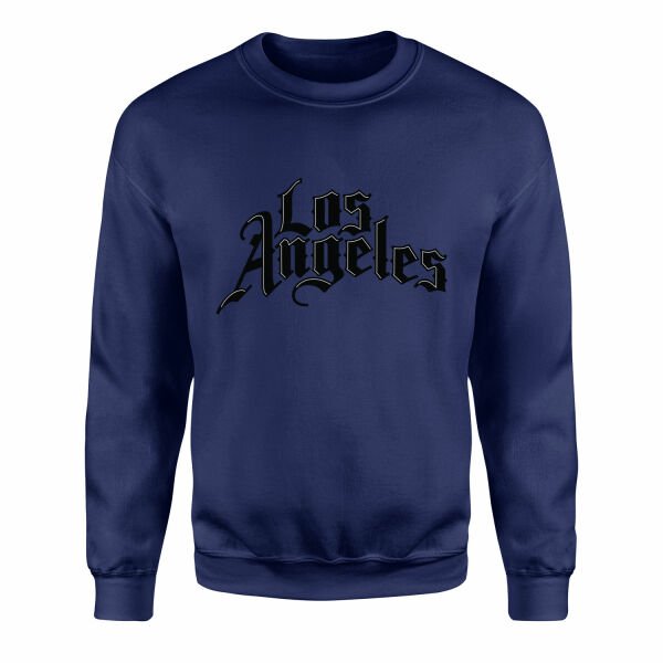 Los Angeles C Sweatshirt XL - İndigo Mavisi