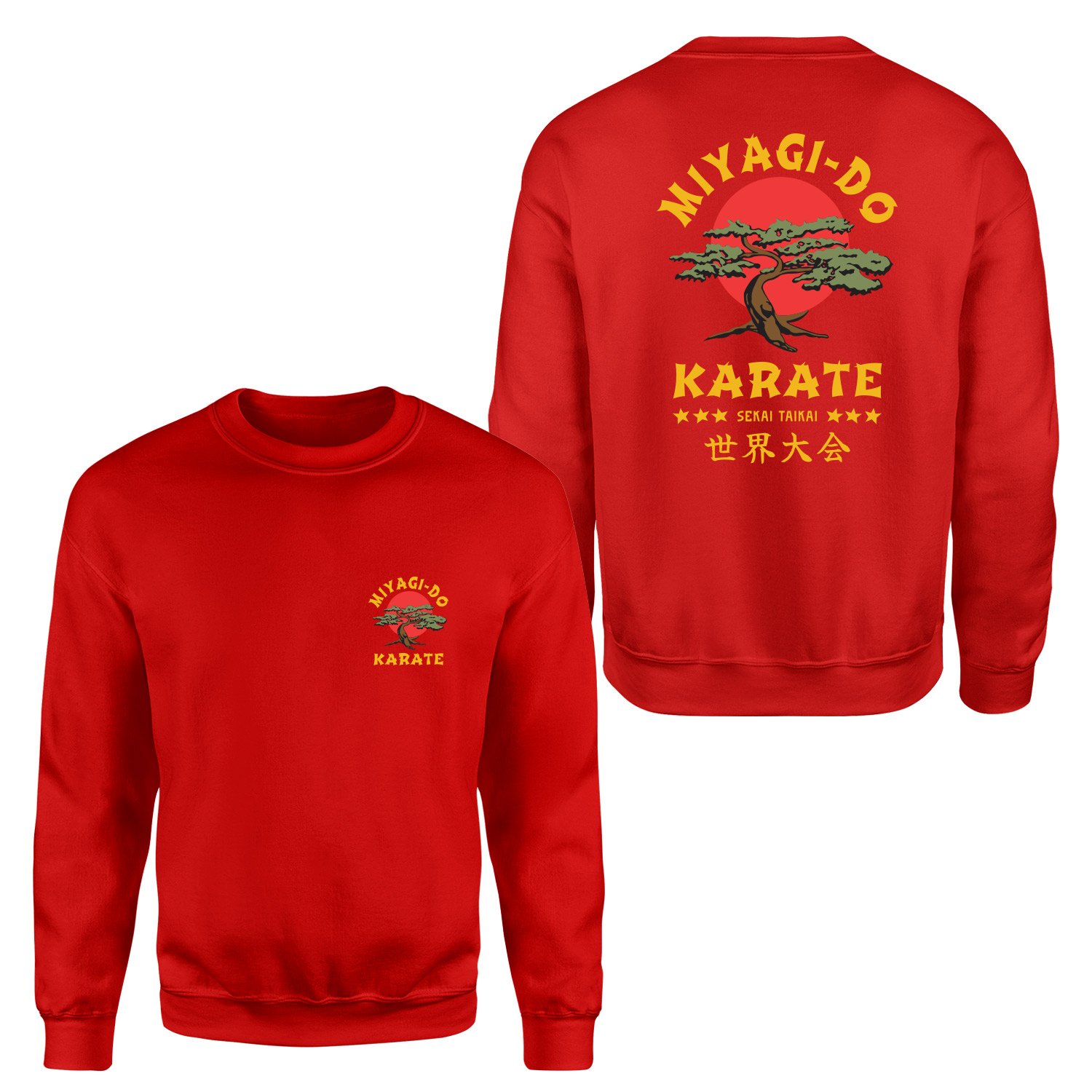 Miyagi Do Karate Sweatshirt S - Kırmızı