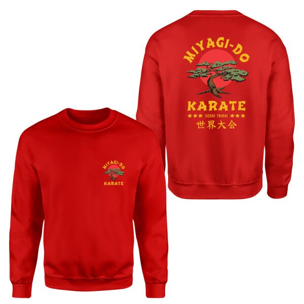 Miyagi Do Karate Sweatshirt S - Kırmızı