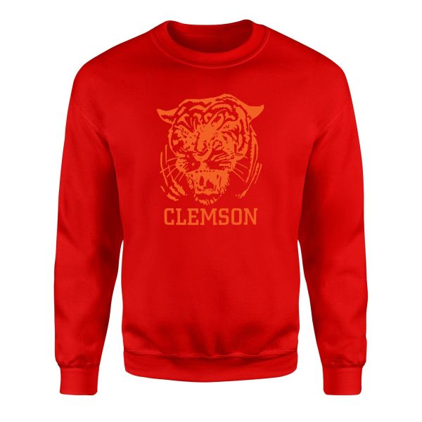 Clemson Tigers Sweatshirt L - Kırmızı