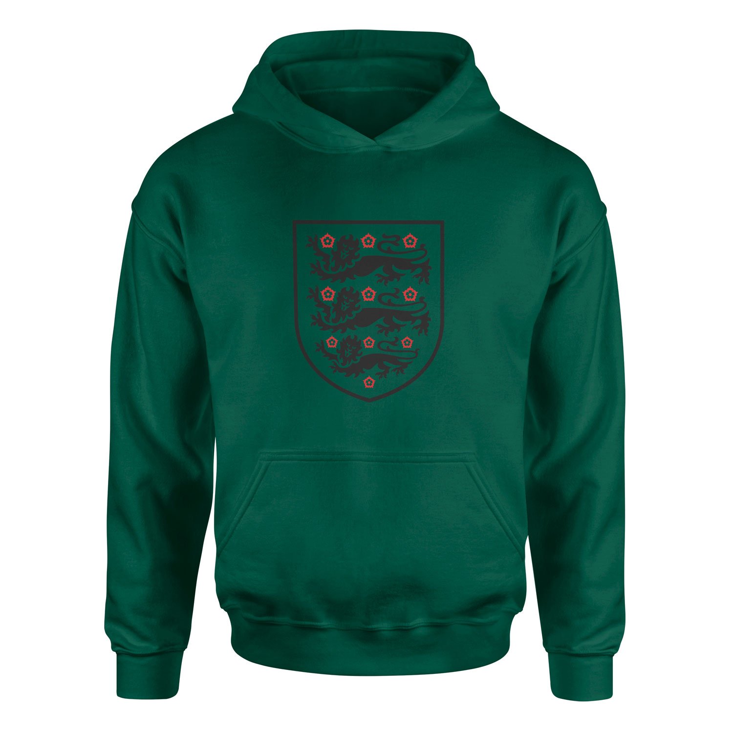Three Lions Shield Hoodie XXL - Nefti Yeşili
