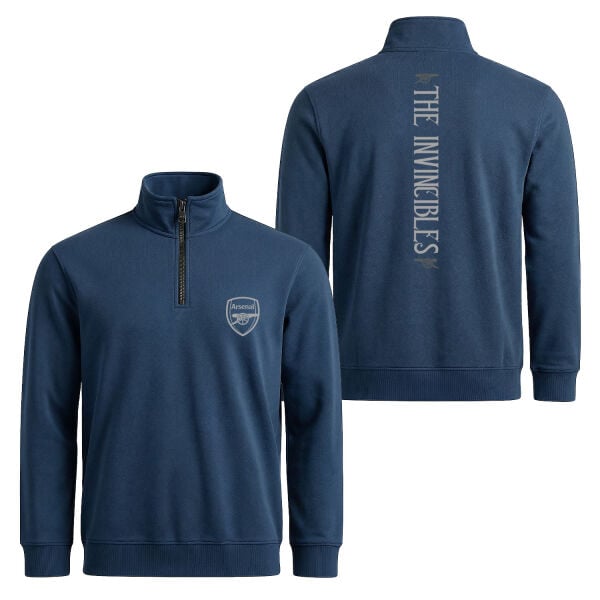 Arsenal Football Club | The Invincibles Yarım Fermuarlı Sweatshirt M - İndigo Mavisi
