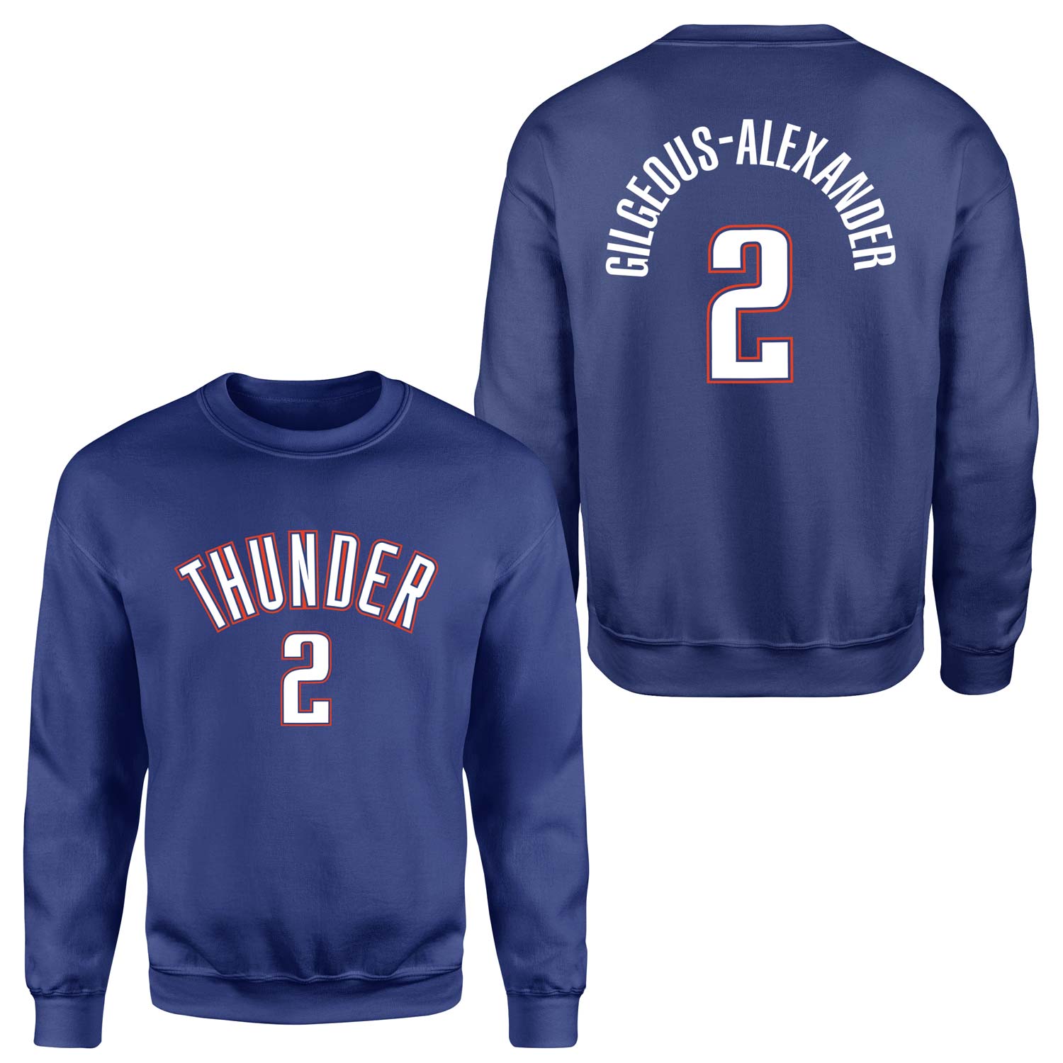 Shai Gilgeous-Alexander Oklahoma Forma Sweatshirt M - İndigo Mavisi