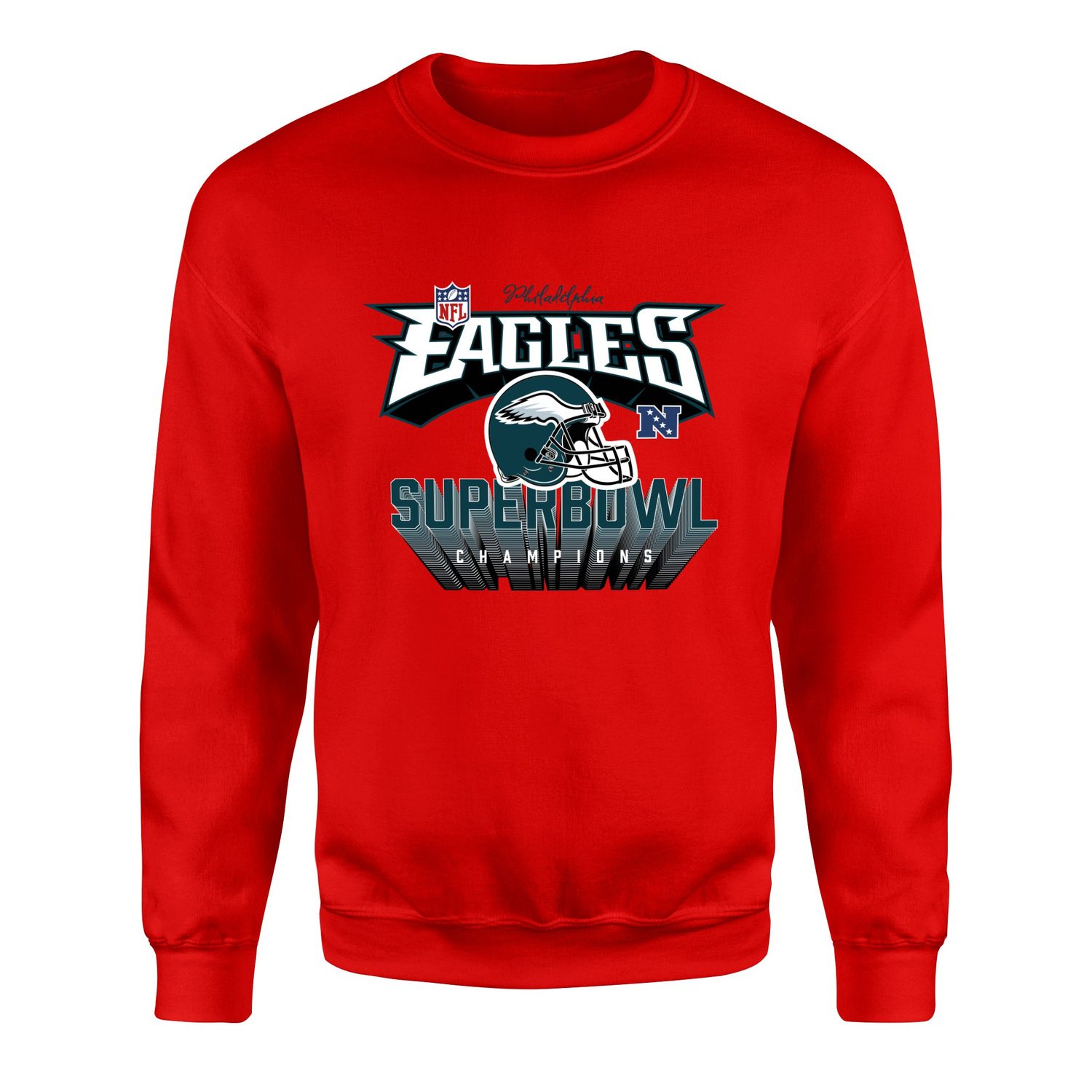 Philadelphia Eagles SB Champions Sweatshirt XL - Kırmızı