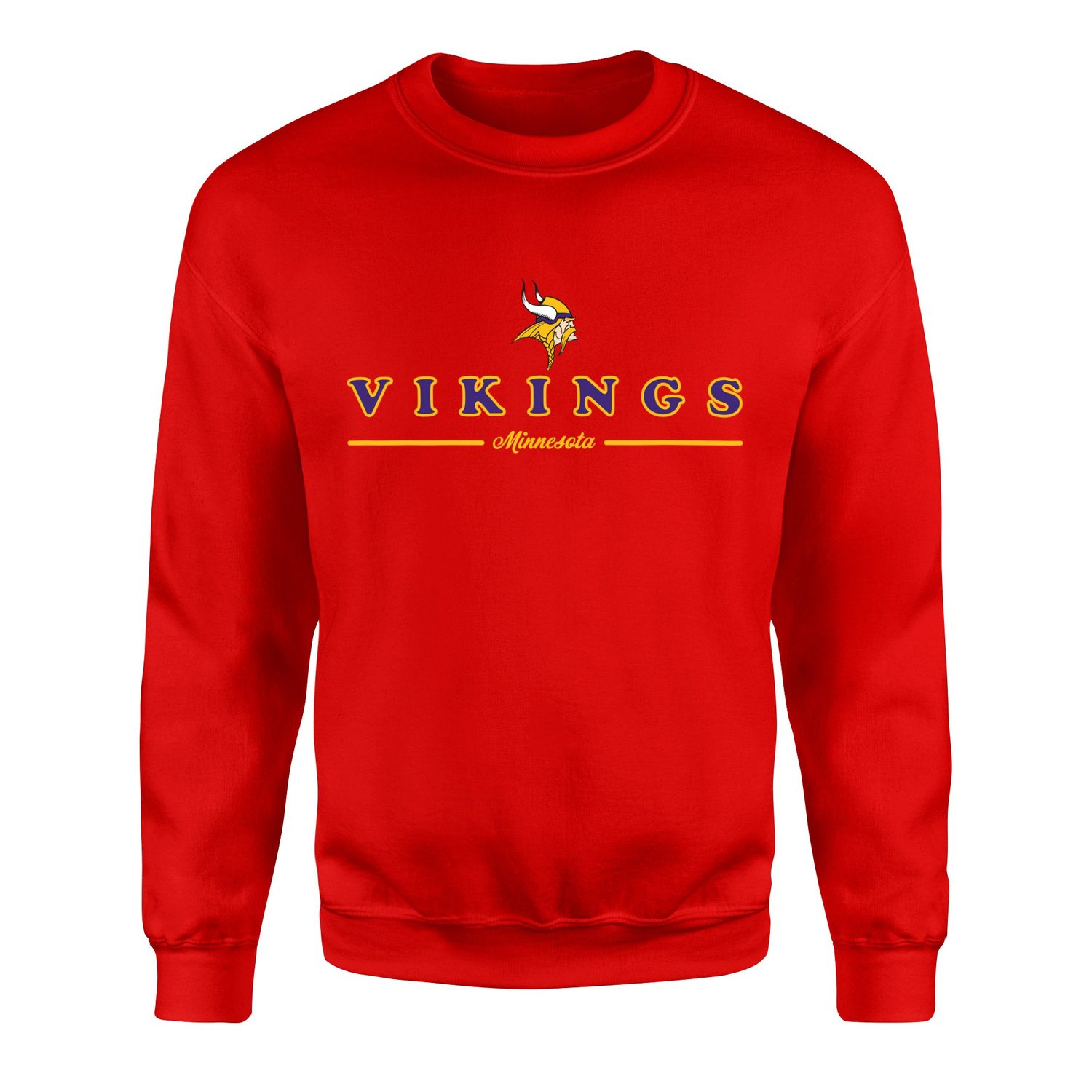 Minnesota Vikings L Sweatshirt S - Kırmızı
