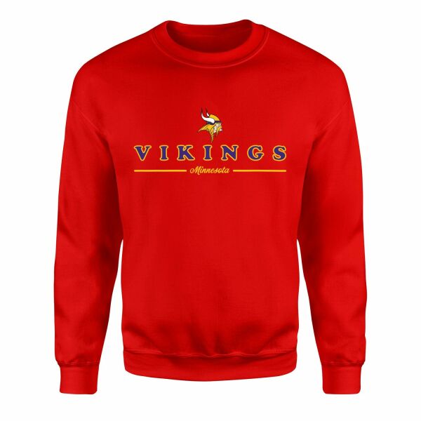 Minnesota Vikings L Sweatshirt S - Kırmızı