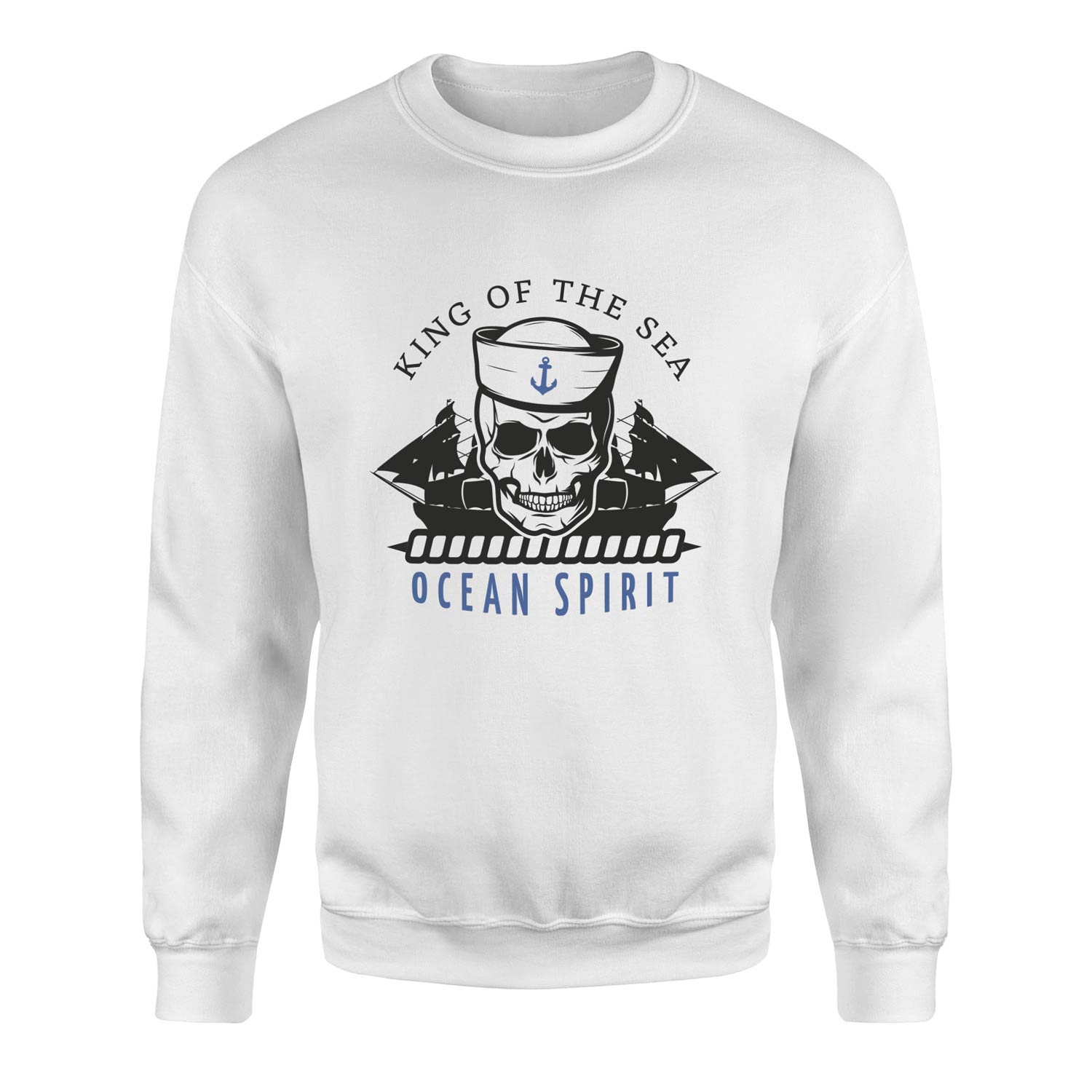 King of the Sea Denizci Sweatshirt XXL - Beyaz