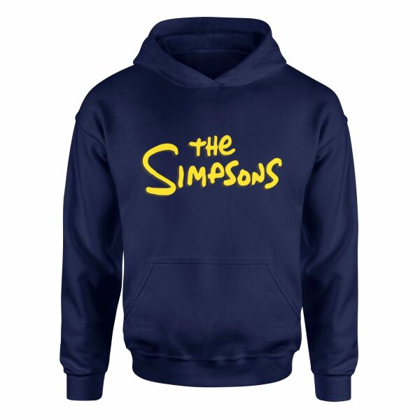 The Simpsons Hoodie XL - İndigo Mavisi