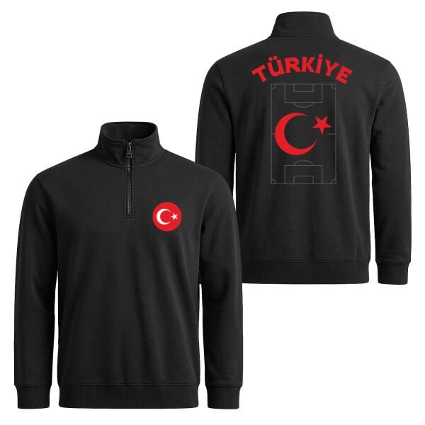 Türkiye Dünya Kupası 2026 Yarım Fermuarlı Sweatshirt
