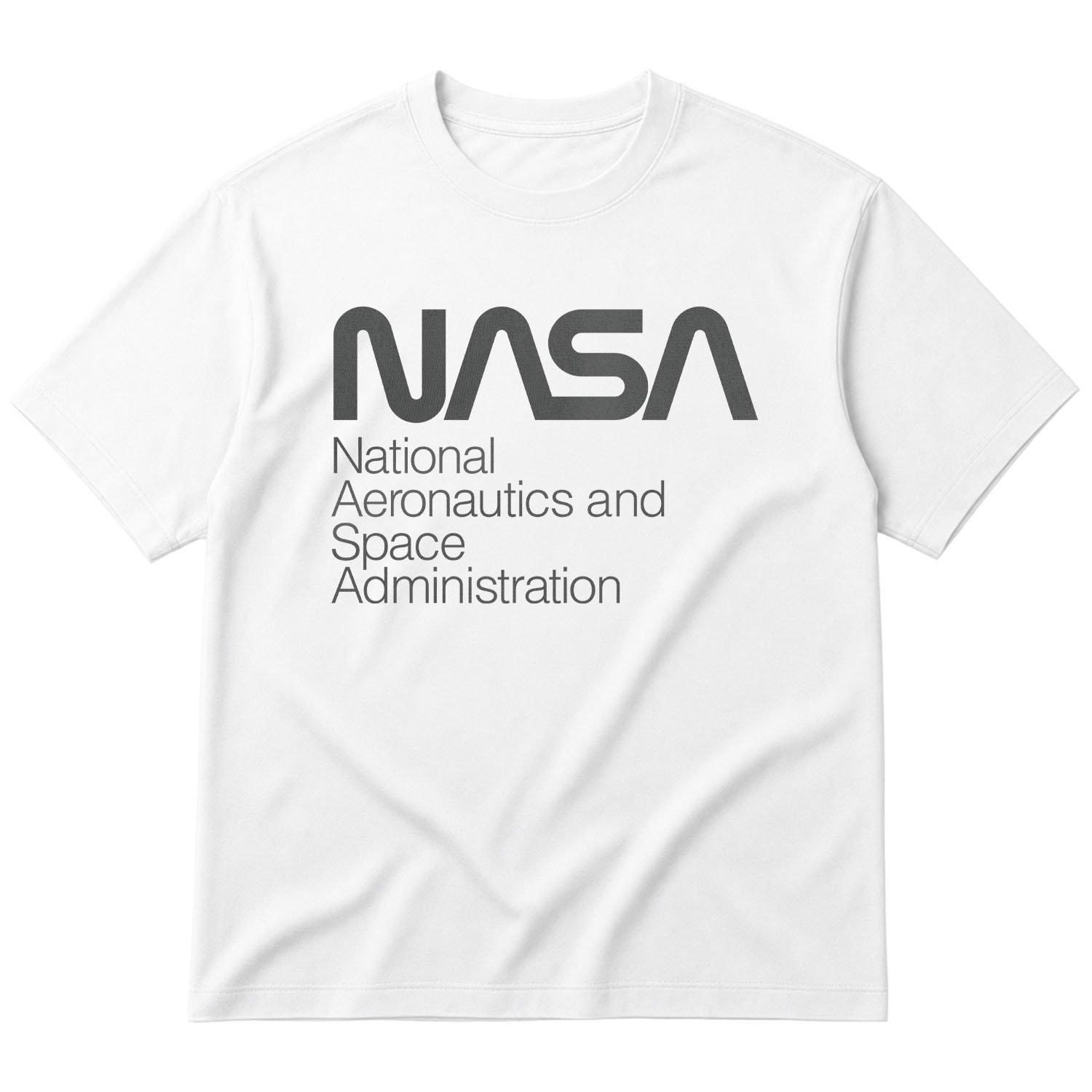 NASA Oversize Tişört M - Beyaz
