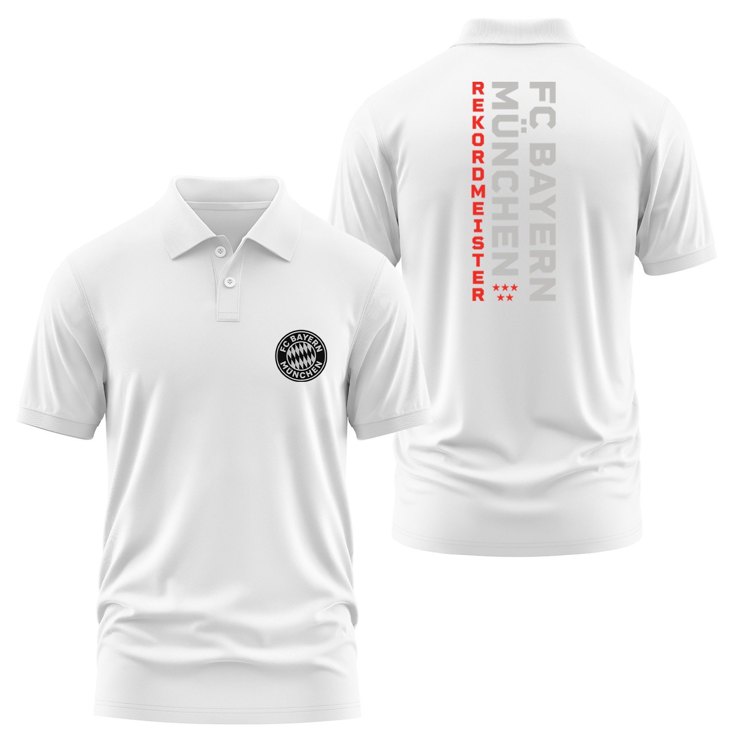 FC Bayern Münih REKORDMEISTER SE Edition Polo Tişört XXL - Beyaz
