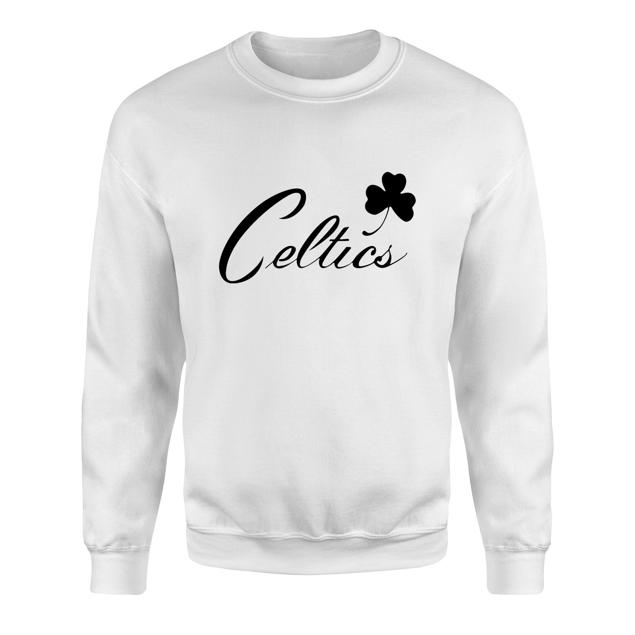 Celtics Cursive B Sweatshirt M - Beyaz