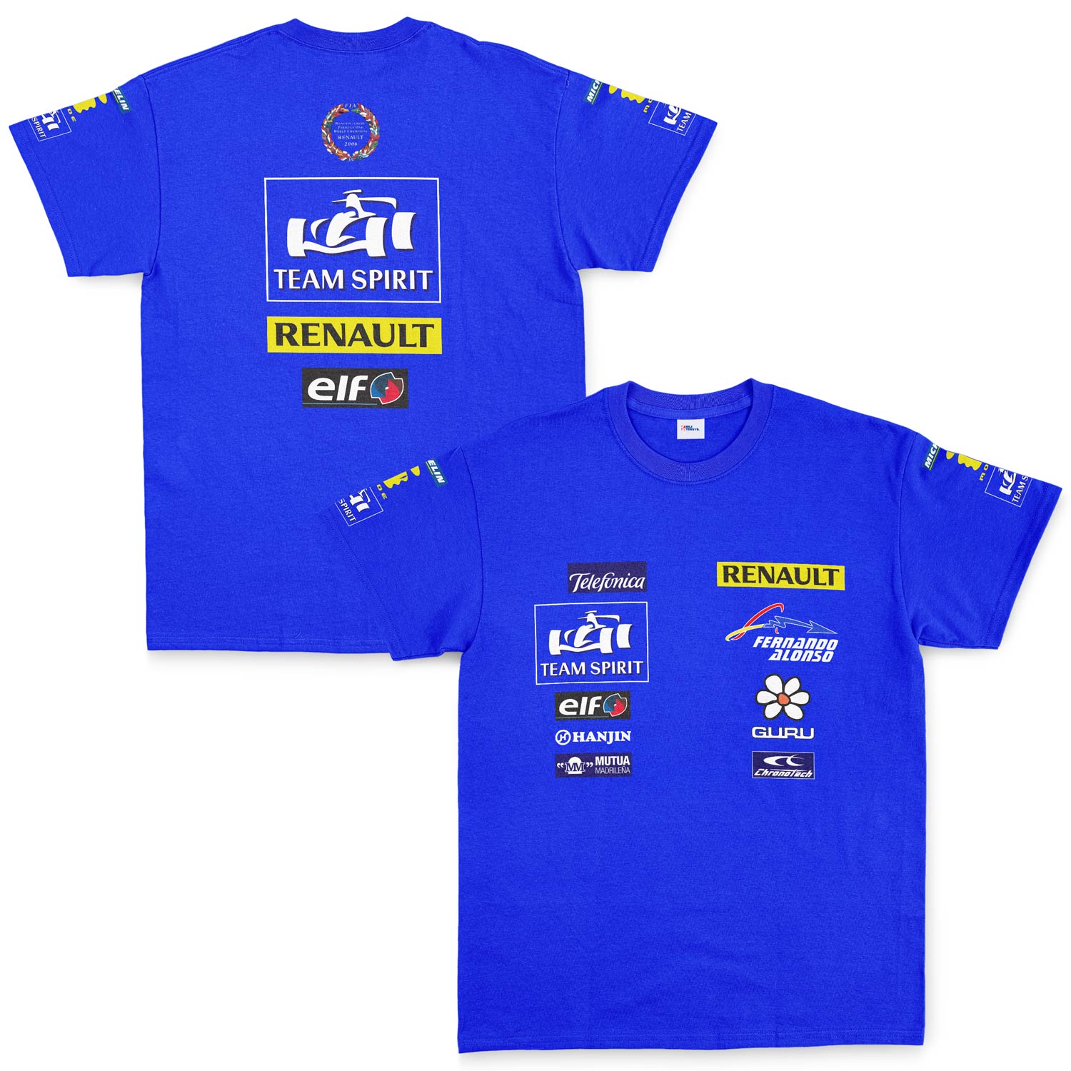 Renault Team Spirit Vintage Teamline Tişört M - Mavi