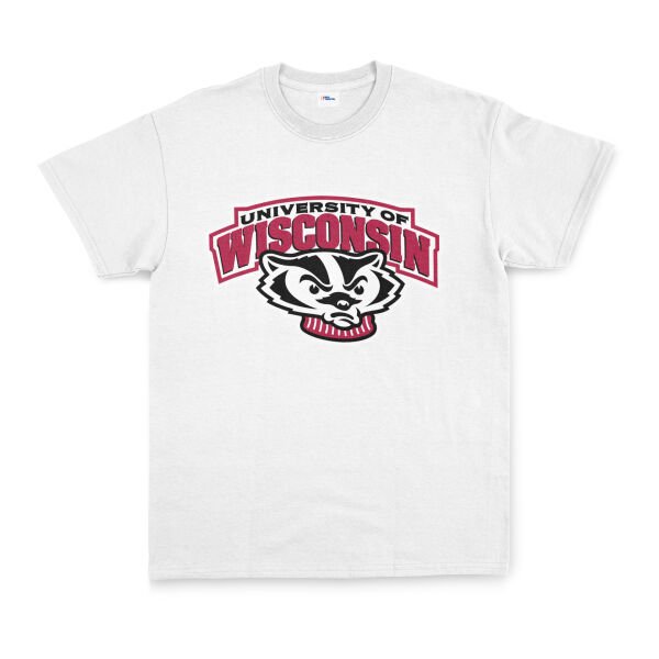 Wisconsin Badgers Tişört L - Beyaz