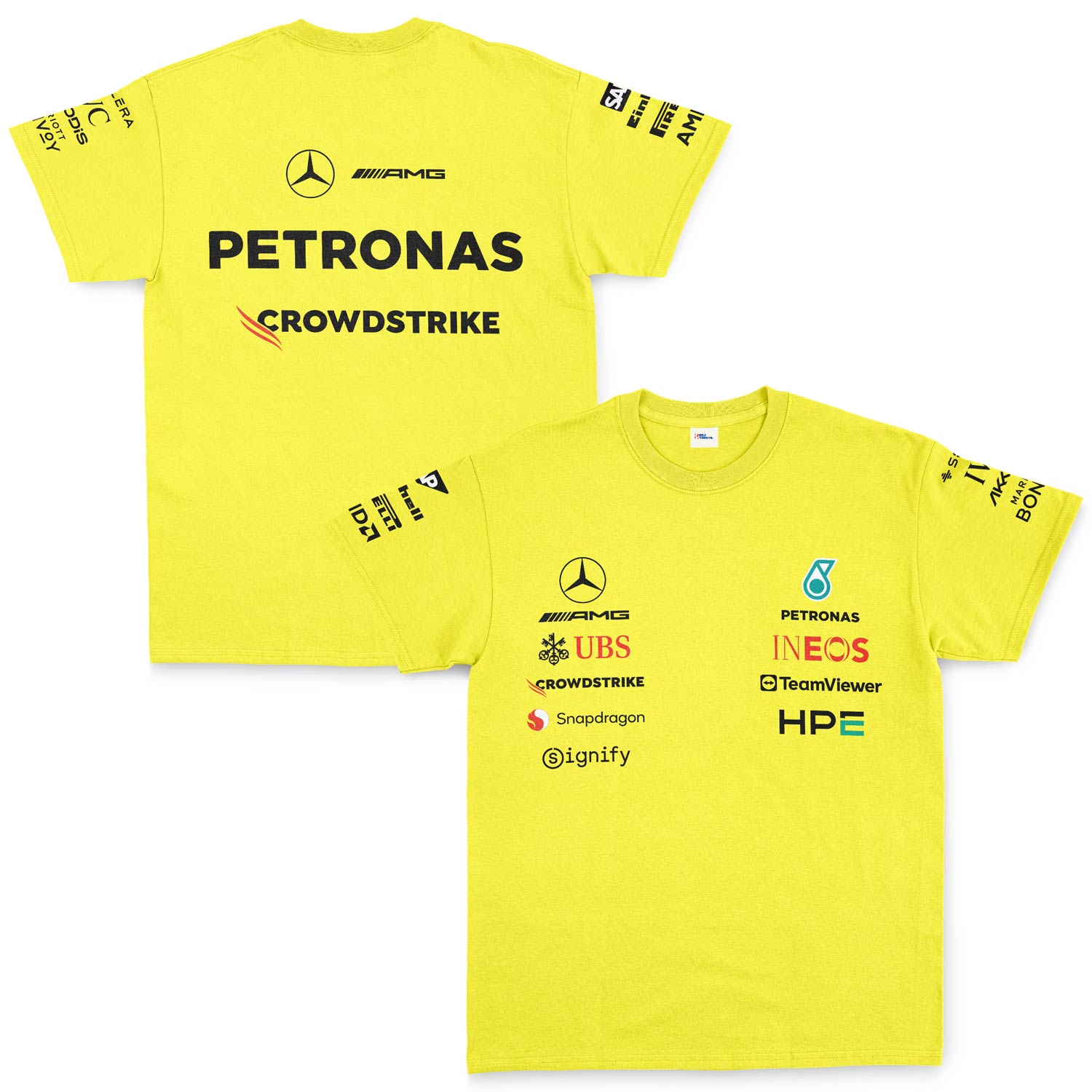 Mercedes AMG Petronas 2026 Teamline Tişört XL - Sarı
