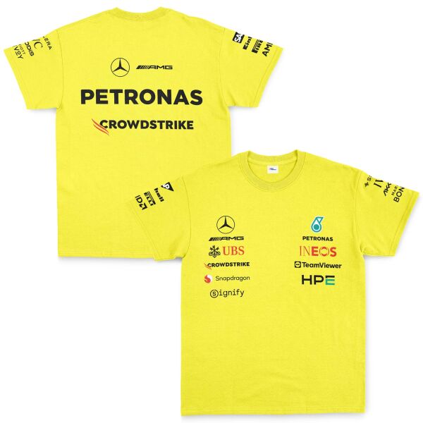 Mercedes AMG Petronas 2026 Teamline Tişört XL - Sarı