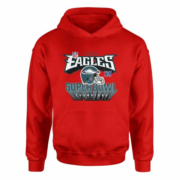 Philadelphia Eagles SB Champions Hoodie XL - Kırmızı