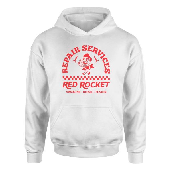 Red Rocket | Fallout Hoodie S - Beyaz