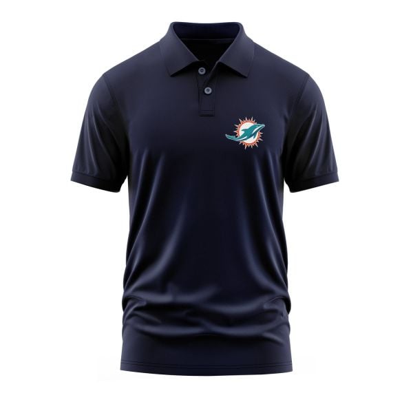 Miami Dolphins Polo Tişört XL - İndigo Mavisi
