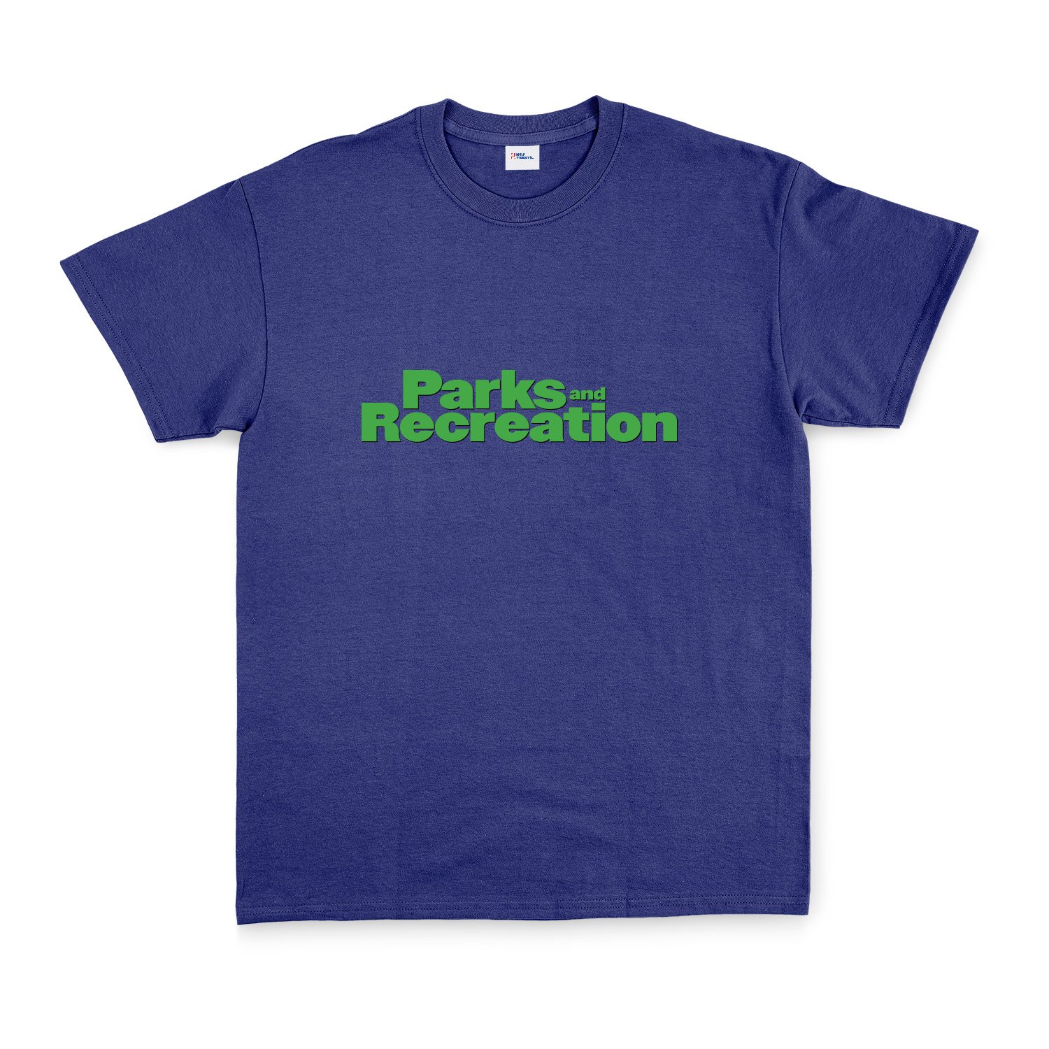 Parks and Recreation Tişört XL - İndigo Mavisi