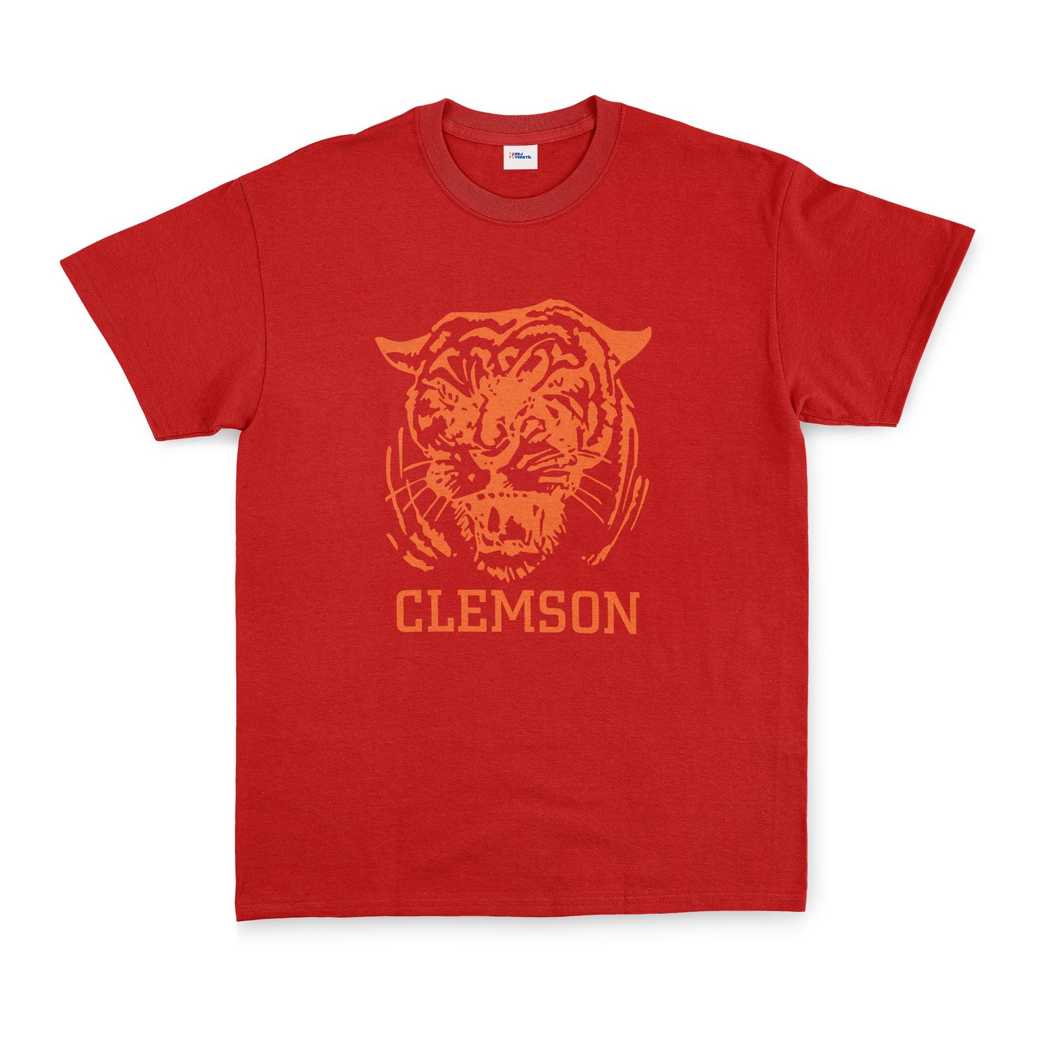 Clemson Tigers Tişört XXL - Kırmızı