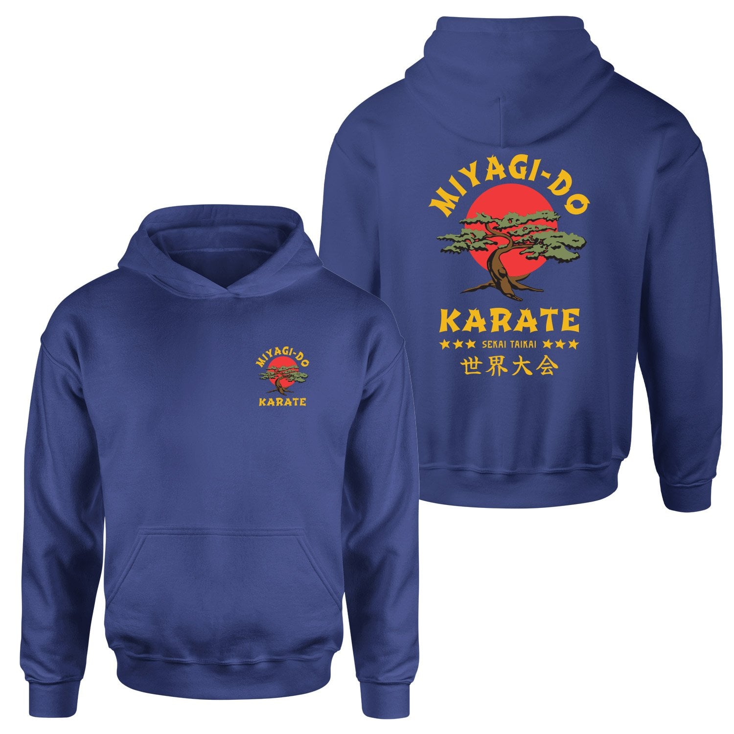 Miyagi Do Karate Hoodie XXL - İndigo Mavisi