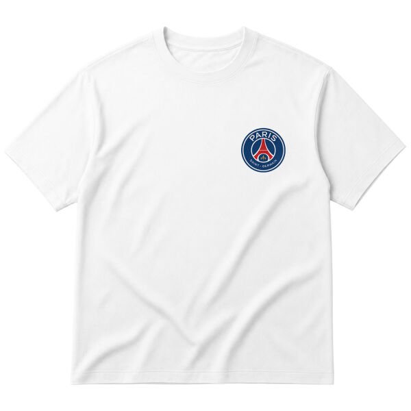 Paris Saint Germain Oversize Tişört XL - Beyaz