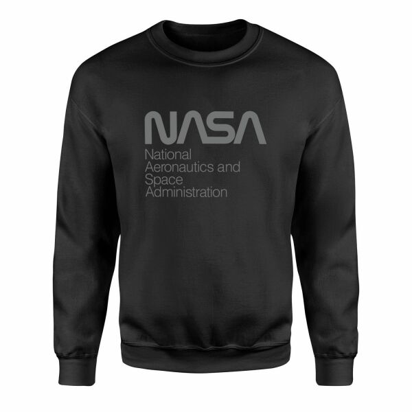 NASA Sweatshirt M - Siyah