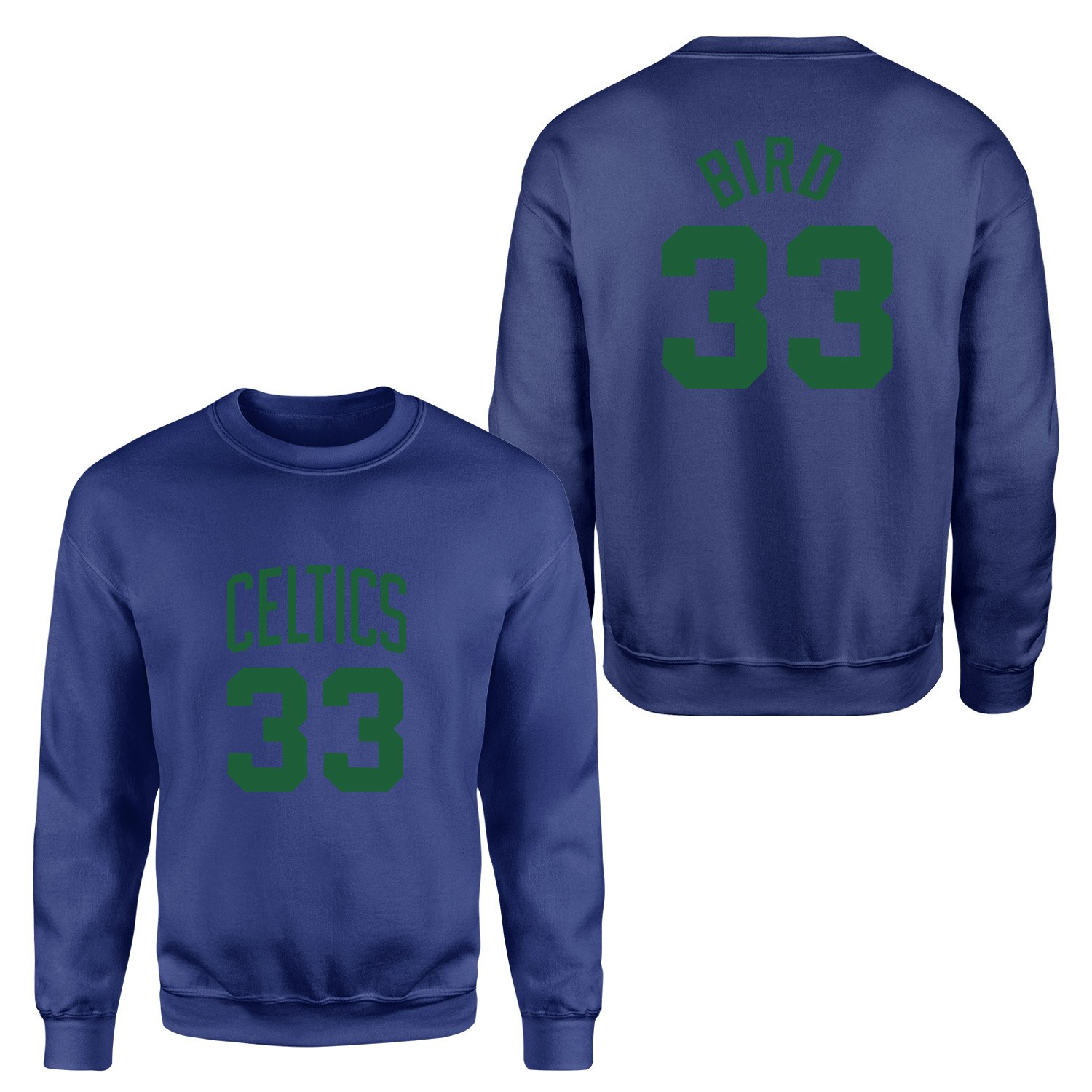 Larry Bird 33 Boston Forma Sweatshirt S - İndigo Mavisi