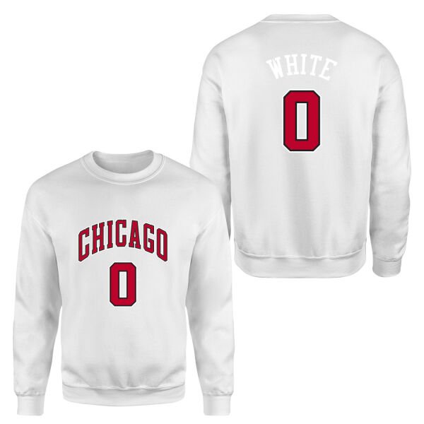 Coby White Chicago 0 Forma Sweatshirt M - Beyaz