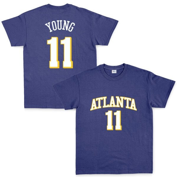 Trae Young 11 Atlanta Jersey Tişört XL - İndigo Mavisi