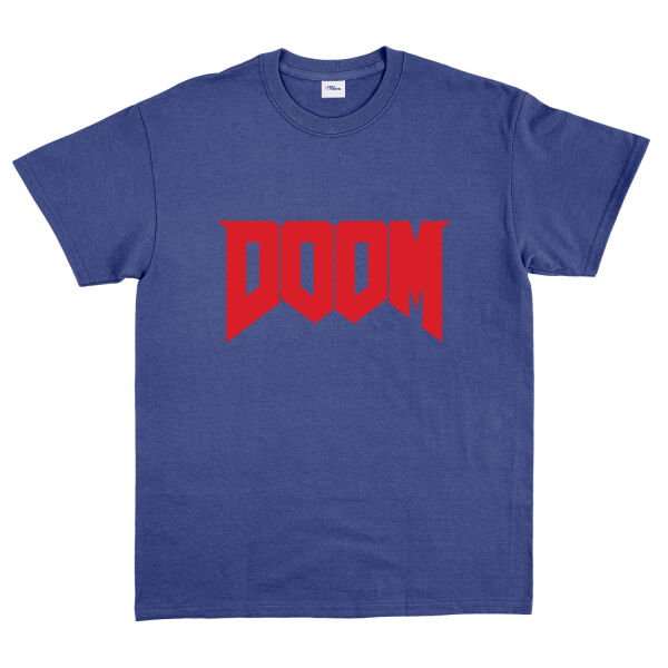 DOOM Tişört XXL - İndigo Mavisi