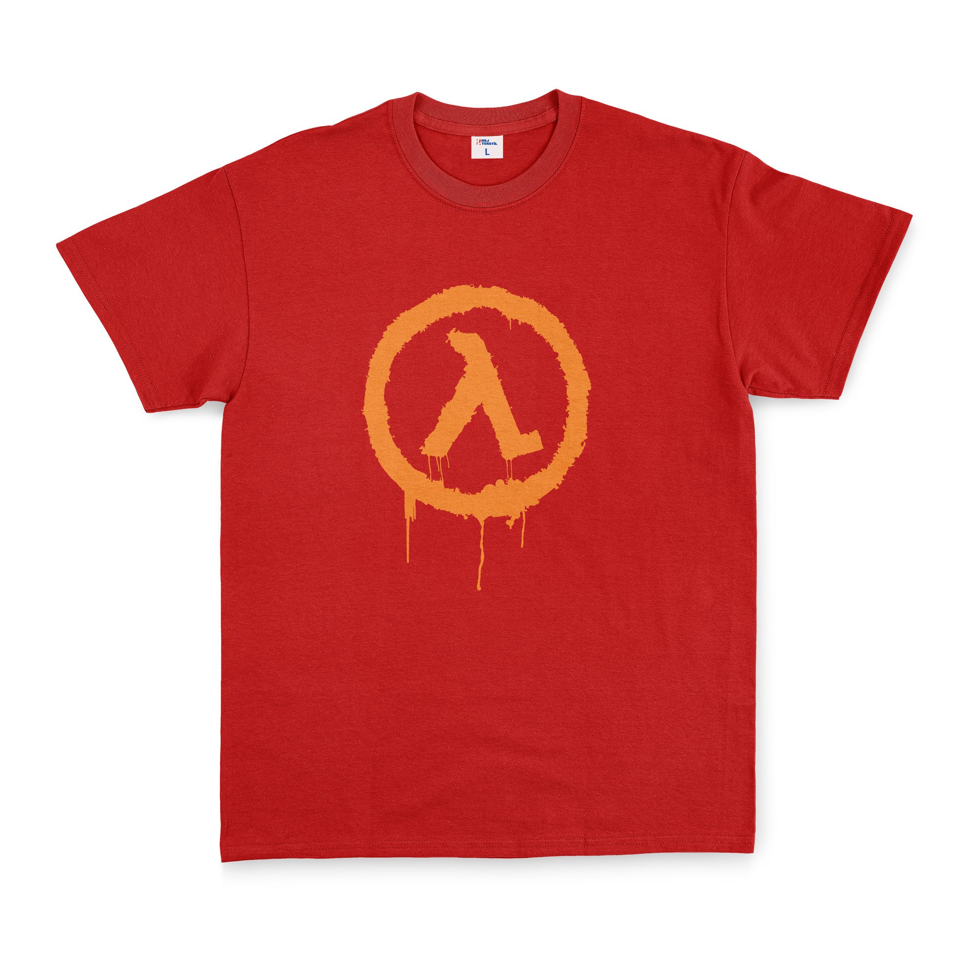Half-Life Spray Tişört XL - Kırmızı