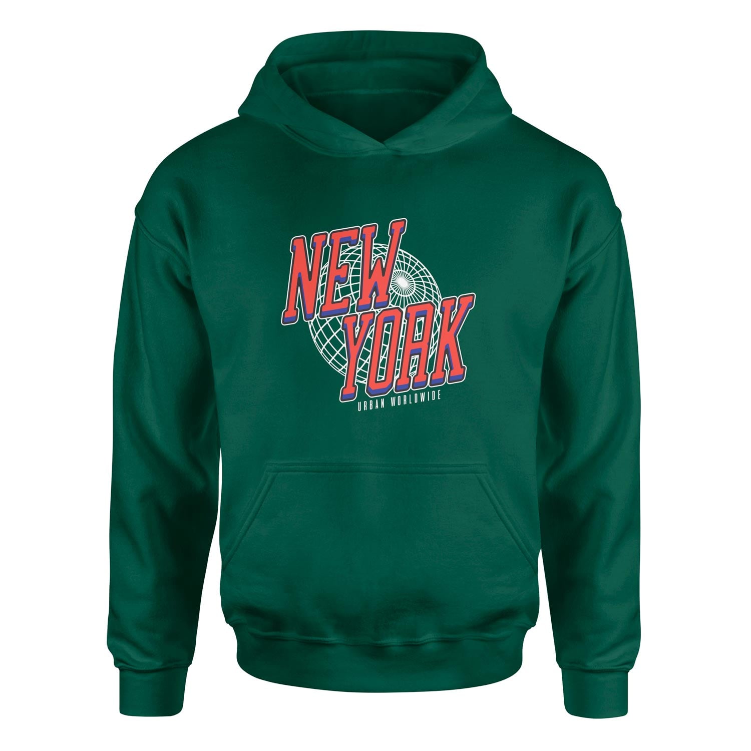 New York Hoodie XXL - Nefti Yeşili