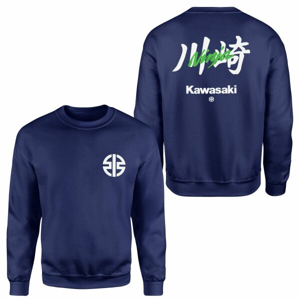 Kawasaki Ninja Superbike Supremacy Sweatshirt S - İndigo Mavisi