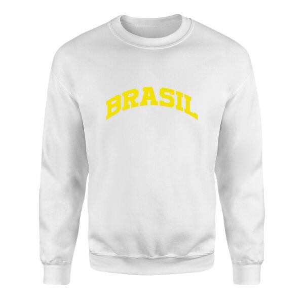 BRASIL Sweatshirt S - Beyaz