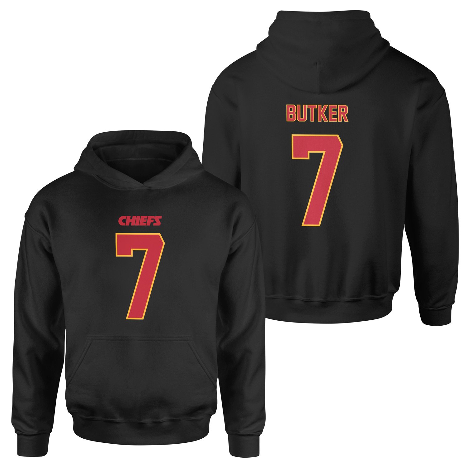 Harrison Butker Kansas City Chiefs Hoodie S - Siyah