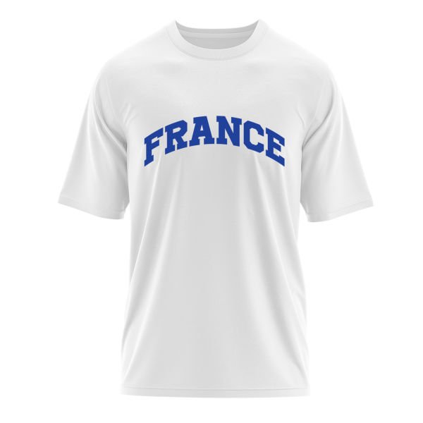 France Oversize Tişört L - Beyaz