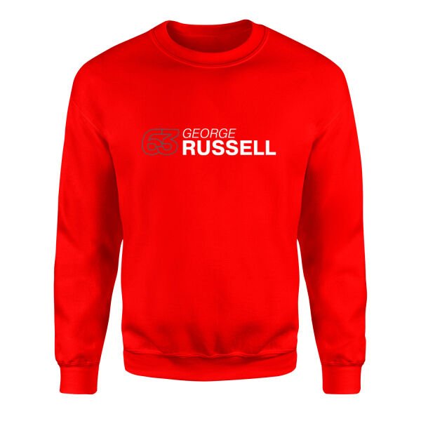 George Russell 63 Sweatshirt XL - Kırmızı