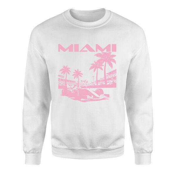 Miami Track Sweatshirt M - Beyaz