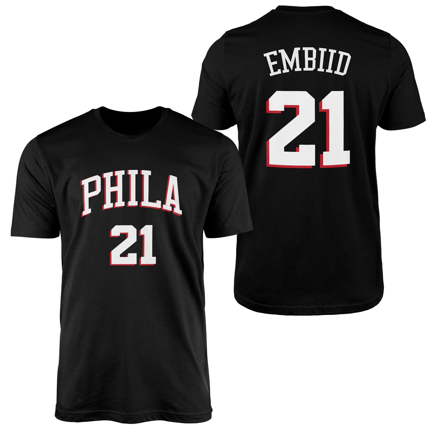 Joel Embiid Philadelphia Forma Tişört XXL - Siyah