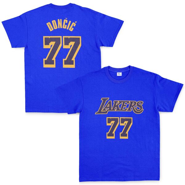 Luka Doncic 77 Lakers Tişört XL - Mavi