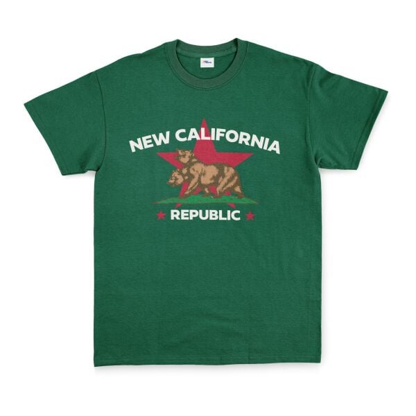 New California Republic Premium Tişört XXL - Nefti Yeşili | OUTLET