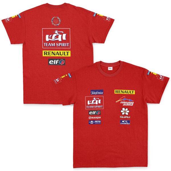 Renault Team Spirit Vintage Teamline Tişört S - Kırmızı